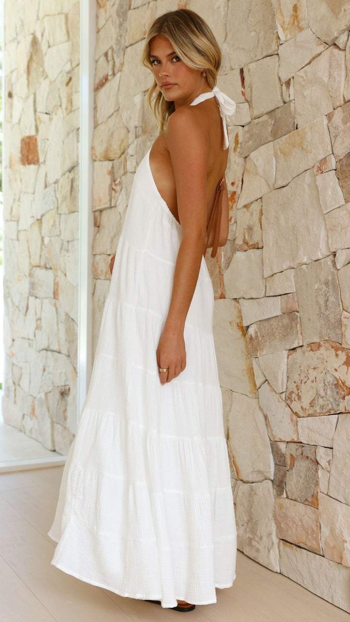 Gardenia Statement Wide Dress Evening Wear Edit
