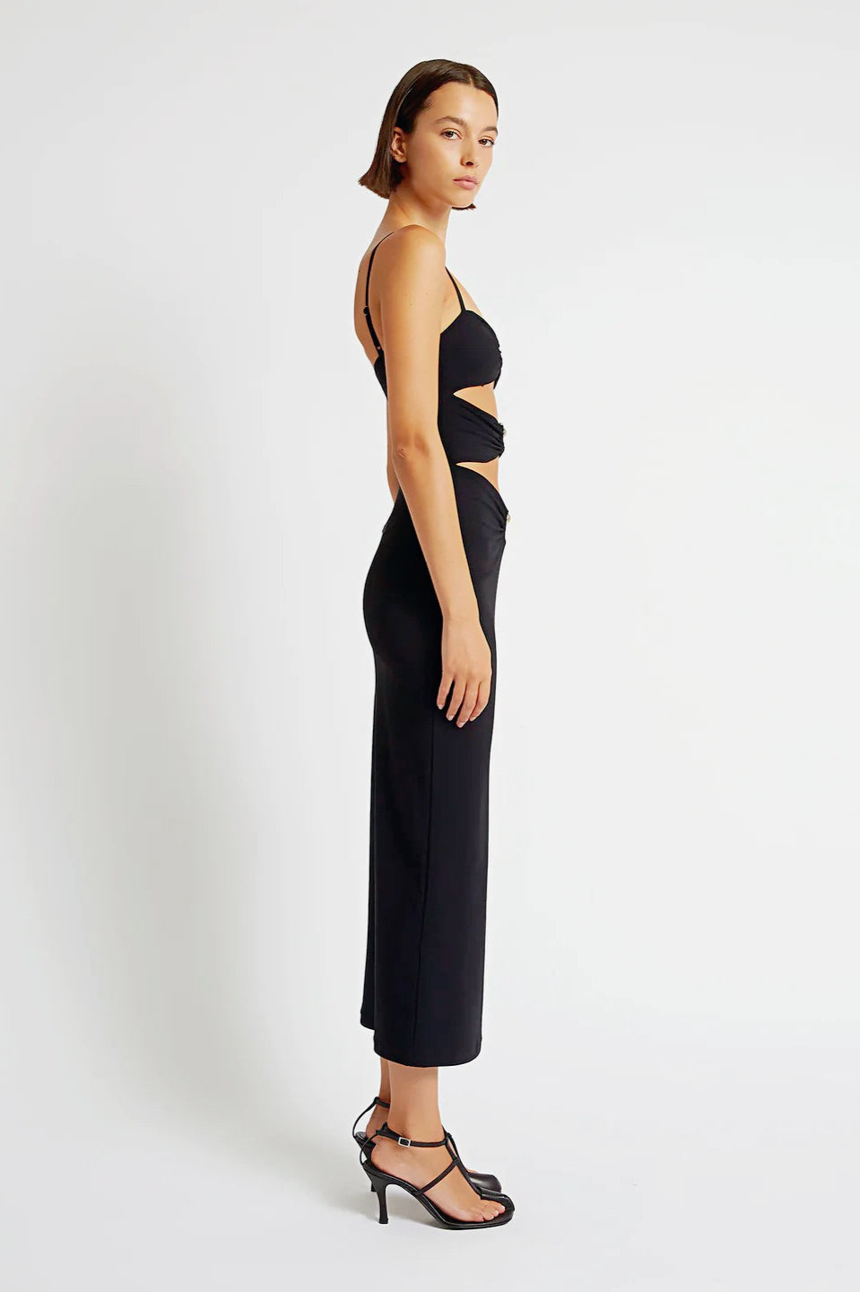 Bandage Knit LowCut Maxi Birthday Dress