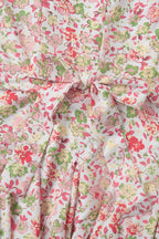 Doll Collar Puff Sleeve Mini Floral Dress