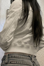 Casual TurnDown Collar Short Jacket