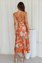 Floral Digital Print Cami Silk Dress
