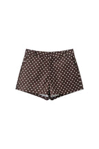 Polka Dot Print High-Waisted Wide-Leg Shorts