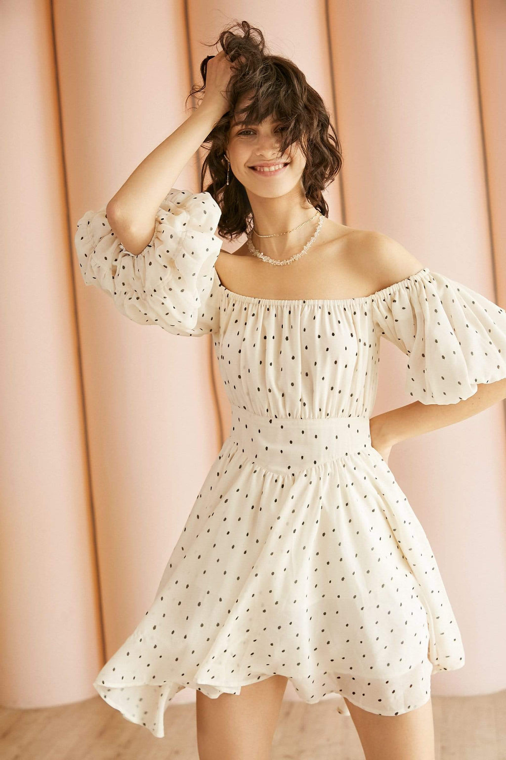 Ivory Garland Garden Dress