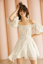 Ivory Garland Garden Dress