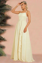Sexy Backless Spaghetti Strap Party Gown Prom Dress