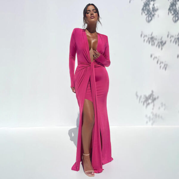 Norma Maxi Dress Rose Red