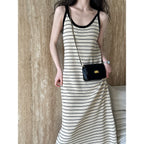 Contrasting Knitted Vest Skirt