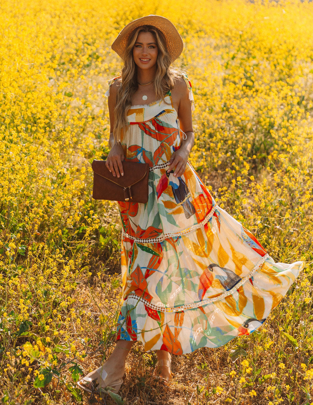 Baja California Crochet Tiered Maxi Dress FINAL