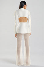 Becky Pearl Sequin Mesh Pants