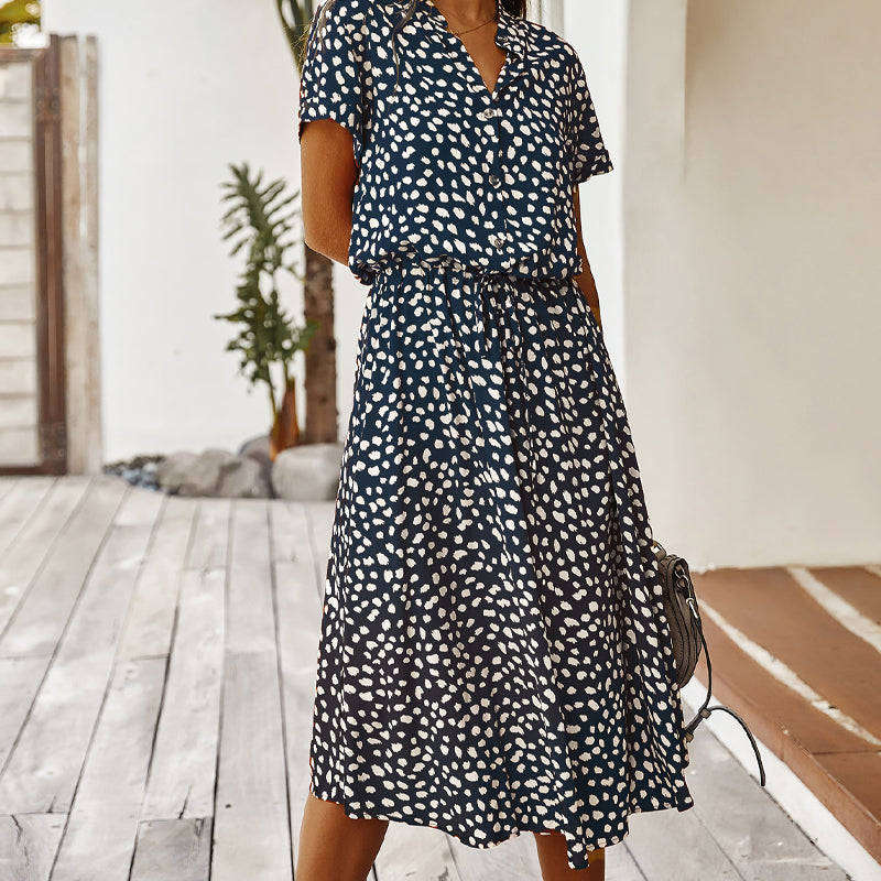Violeta Timeless Polka Dot Dress for Women Statement Occasion Edit