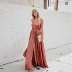Ramona Timeless Exquisite Neck Sleeveless Long Fashion Dress Chic Silhouette Collection