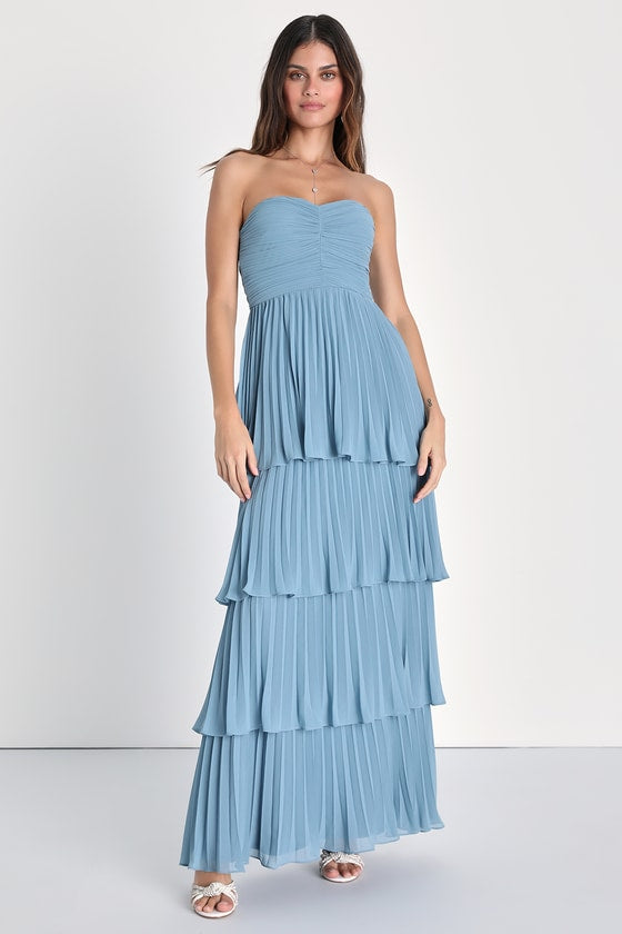 Valeria Boutique Strapless Maxi Dress Evening Wear Edit
