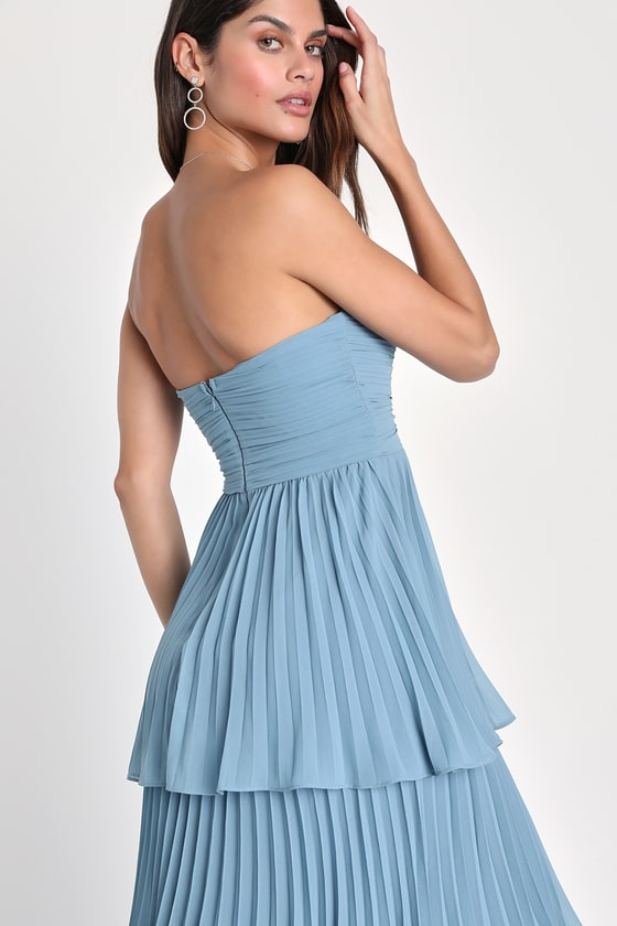 Valeria Boutique Strapless Maxi Dress Evening Wear Edit