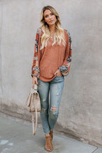 Hidden Garden Boho Chiffon Sleeve Blouse