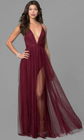 Petal Dust Maxi Dress Wine
