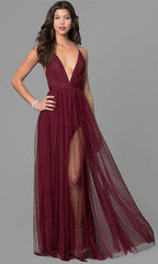 Petal Dust Maxi Dress Wine
