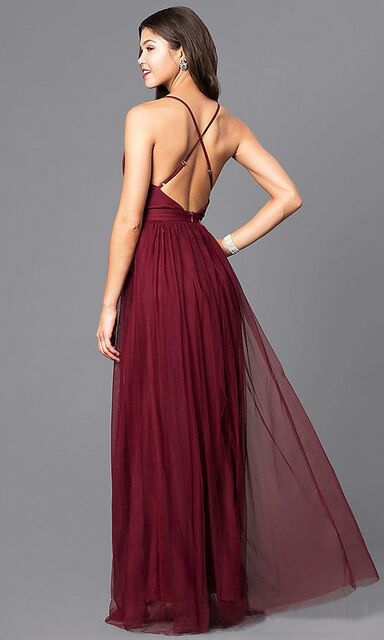 Petal Dust Maxi Dress Wine