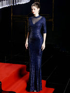 Slim fishtail evening dress