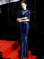 Slim fishtail evening dress