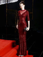 Slim fishtail evening dress
