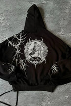 Retro Personalized Print Oversized Hoodie