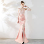 Dinner Evening Dress Socialite Long Fishtail Slimming Nightclub Catwalk Annual Meeting Ktv Dress