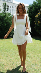 Pepper Pots Mini Dress White