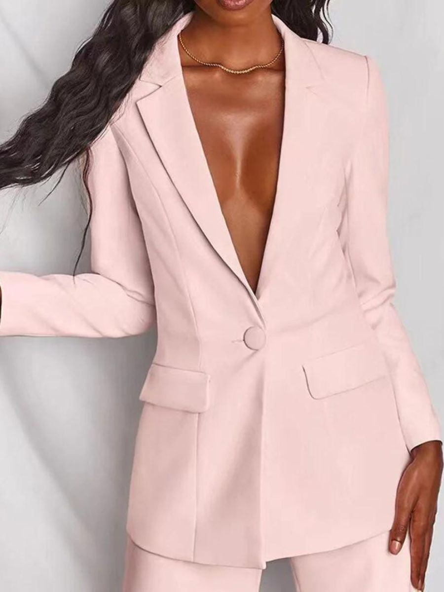 Rosalía Chic Blazer and Trousers Set for Women's Business Dress Elevated Occasion Wear