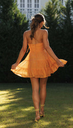 Chelsey Mini Dress Orange