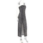Severus Slit Dress Brown