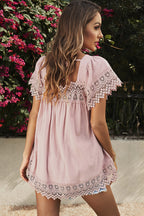 For The Weekend Lace Short Sleeve Top - 5 Colors