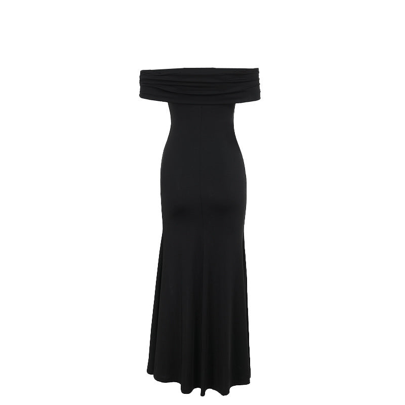 Showstopper Slit Dress Black