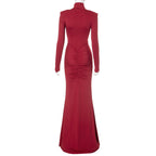 Red Rose Maxi Dress Red