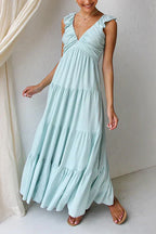 Crisanta Chic and Relaxed Summer Dress for Women Light Breezy Style