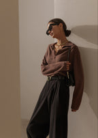 Adele - Soft Knit Polo Sweater