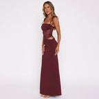 Stella Maxi Dress Maroon