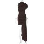 Gema Mini Dress Brown
