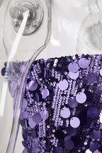 Sparkly Babe Midi Dress Purple