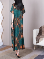 Beautiful Life Round Neck Short Sleeves A-line Dress