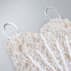 Fringila Asymmetric Dress White