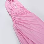 Rosier Slit Dress Pink