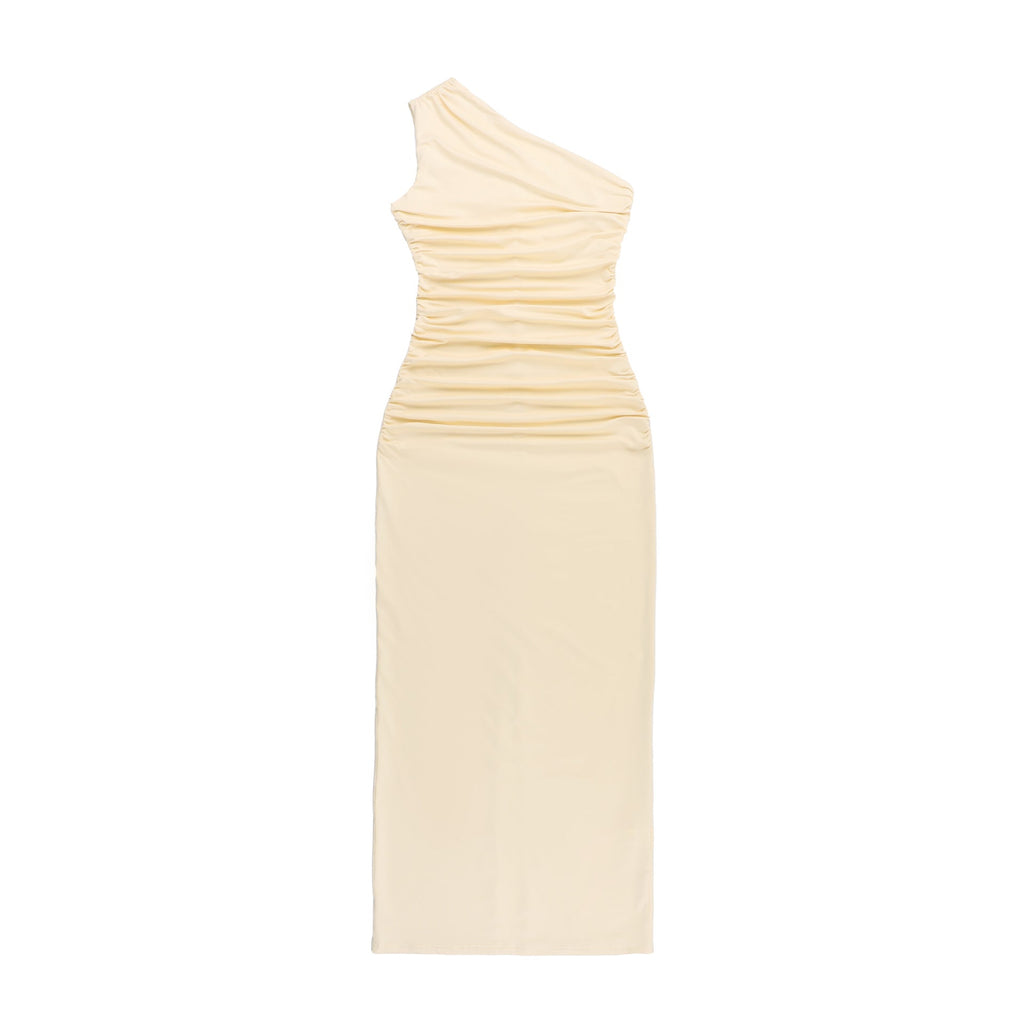 Zuma Assymetrical Dress Yellow