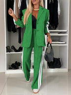 Lapel Blazer Two Sets