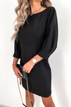 Cute Collab Bowknot Decor V-Back Cocktail Party Dress