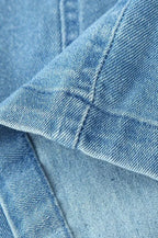 Sexy Slim Fit Button-Up Denim Dress