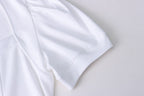 French love square collar bubble short sleeve T-shirt