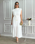 Lizel Midi Dress White