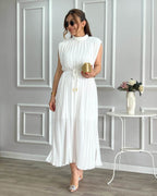 Lizel Midi Dress White