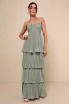 Valeria Boutique Strapless Maxi Dress Evening Wear Edit