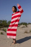 Julieta Exclusive Casual Striped Midi Dress Statement Occasion Edit